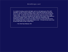 Tablet Screenshot of dewdrops.net